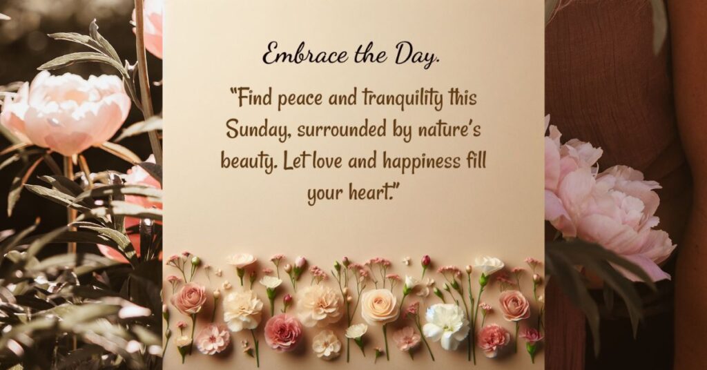 Embracing Sunday Blessings with Hope