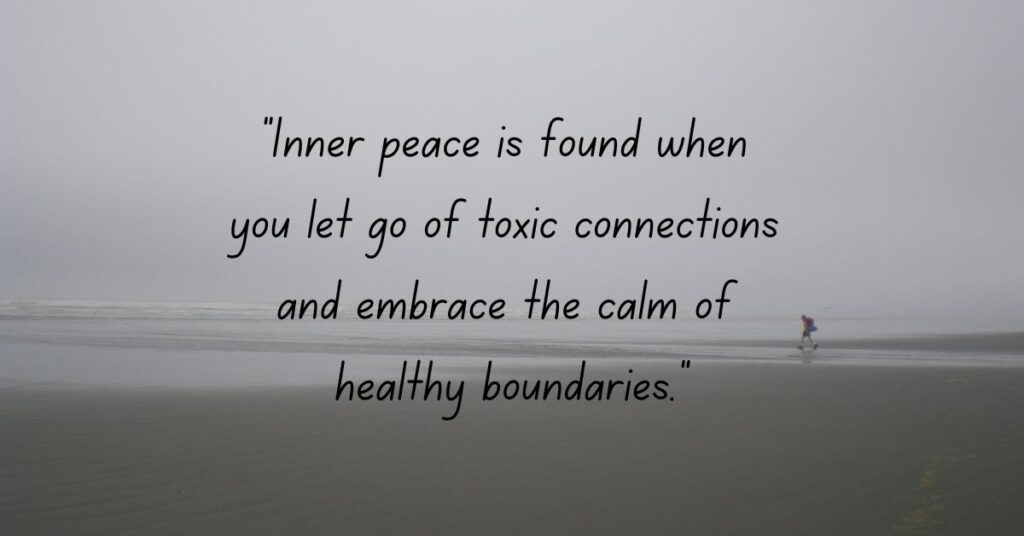 Inner Peace Through Cut Someone Off Quotes