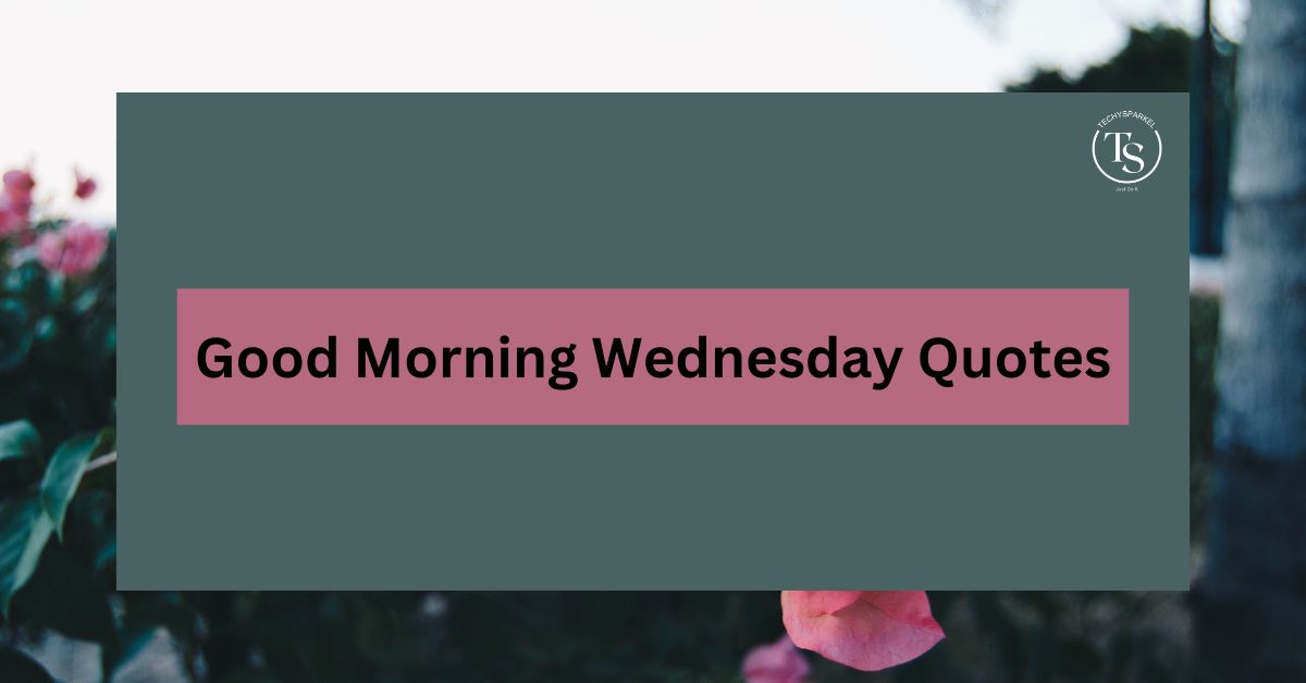 250+ Good Morning Wednesday Quotes