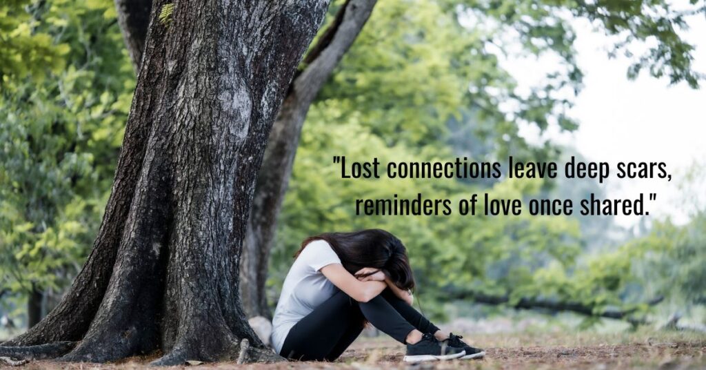 The Pain of Lost Connections